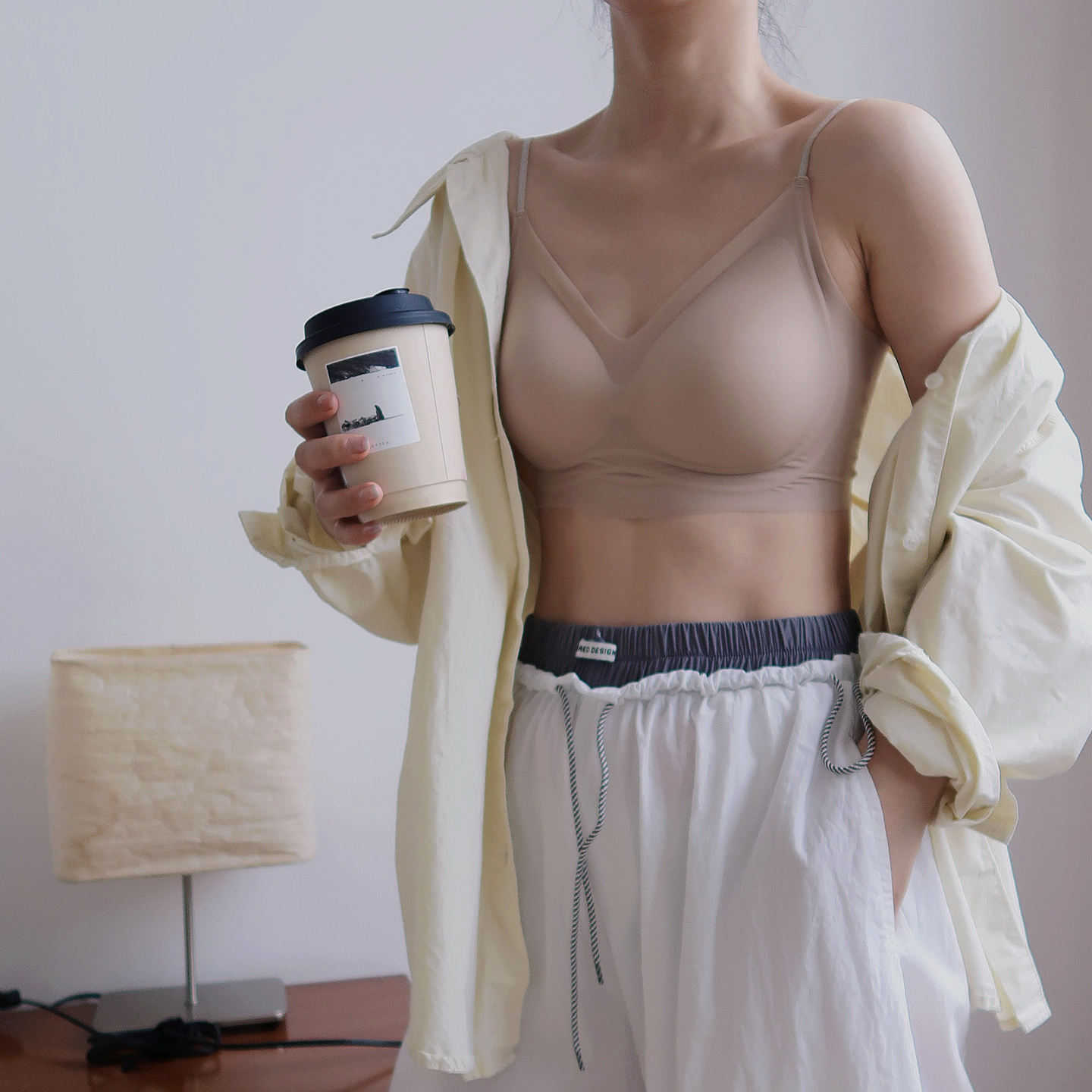 3.0无痕隐形超细肩带透气文胸