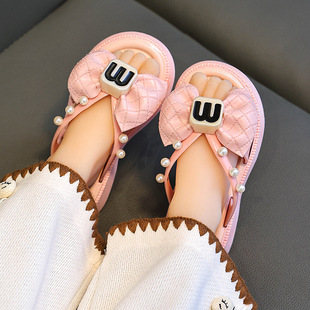 2026夏季新款居家女孩可爱凉拖公主风仙女亲子夹脚拖鞋女童人字拖