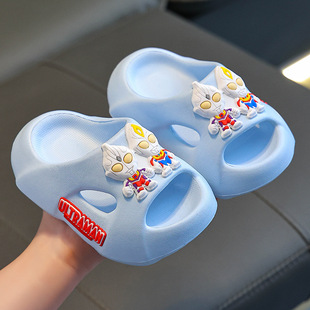 奥特曼拖鞋儿童夏季赛罗防滑室内洗澡小中童男童软底宝宝游泳沙滩