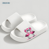 男士 卡通浴室拖鞋 女夏家居家用软底室外凉拖鞋 休闲ins潮情侣轻便