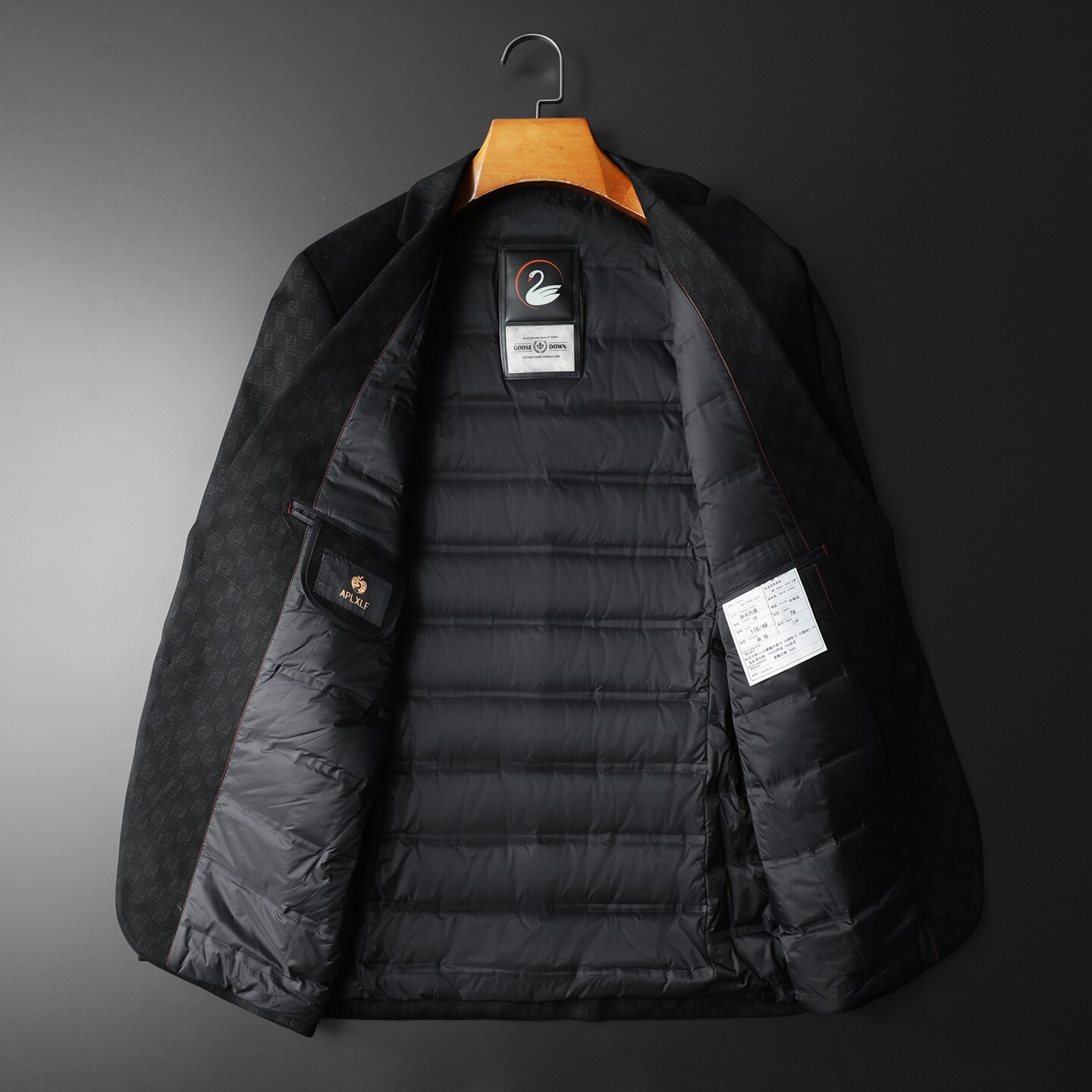 2025冬款男士西服羽绒90白鸭绒-D252-8209P255平铺,男装西服,电商D252