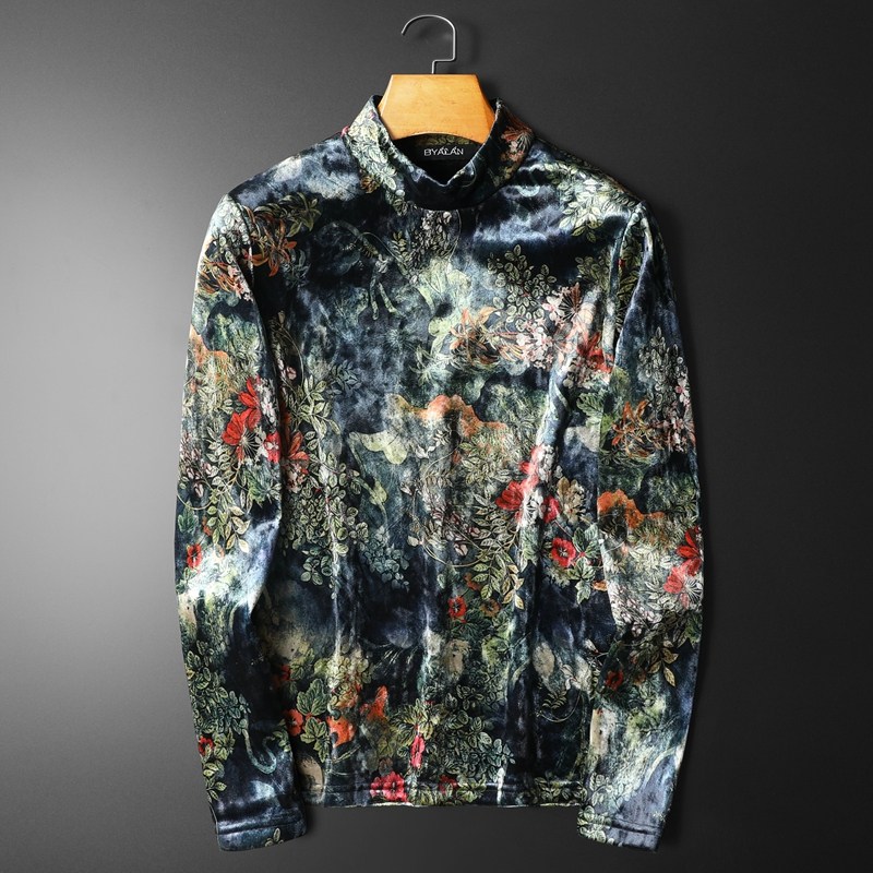 2025冬款韩绒加绒加厚高领打底252-5512P95平铺图，男装T恤，电商D252