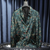 2025秋款韩绒花色男士时尚修身西装D2523305P150沙发图，男装西服，电商D252