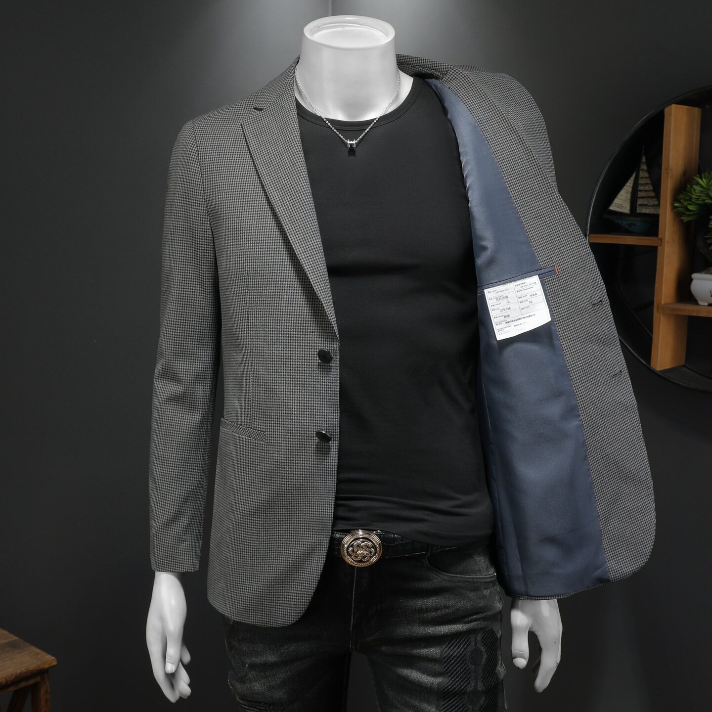 2026四季款男士修身西服-电商D252-6293P165假模,男装西服,电商D252