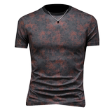 2026花色男士圆领短袖T恤-D252-2978P60镂空图，男装T恤，电商D252