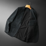 2025秋款男士修身西装外套-电商D252-8633P170平铺，男装西服套装，电商D252