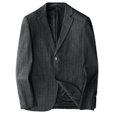 2025春款条纹男士修身西服外套-电商D252-6999P165平铺，男装西服，电商D252