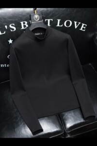 2025冬款男士纯棉中高领打底衫-的·电商D252-8138P95沙发图片