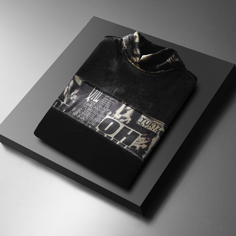 2025冬款韩绒双层加绒加厚高领打底衫-电商D252-6302P95平铺,男装T恤,电商D252
