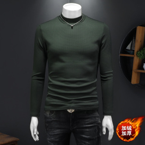 2025冬款男士纯棉中高领打底衫-的·电商D252-8138P95假模