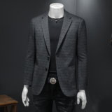 2025秋款含羊毛男士修身西服-电商D252-6220P200假模，男装西服，电商D252