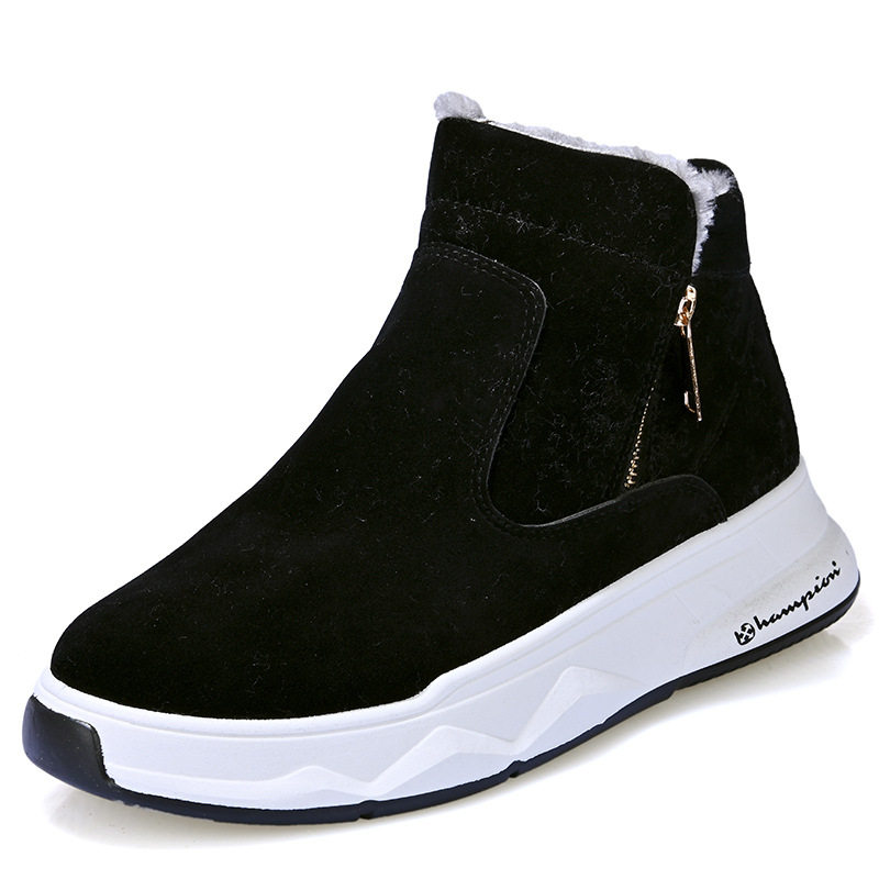 2024 NEW WINTER WARM FLEECE THICKENED SNOW BOOTS CASUAL HIGH TOP COTTON SHOES MENS NORTHEAST BIG COTTON BOOTS THICK SOLES