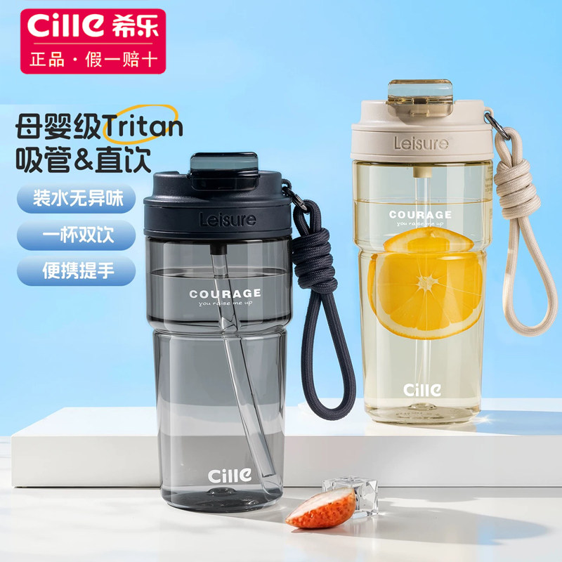 希乐Tritan大容量便携咖啡杯图片