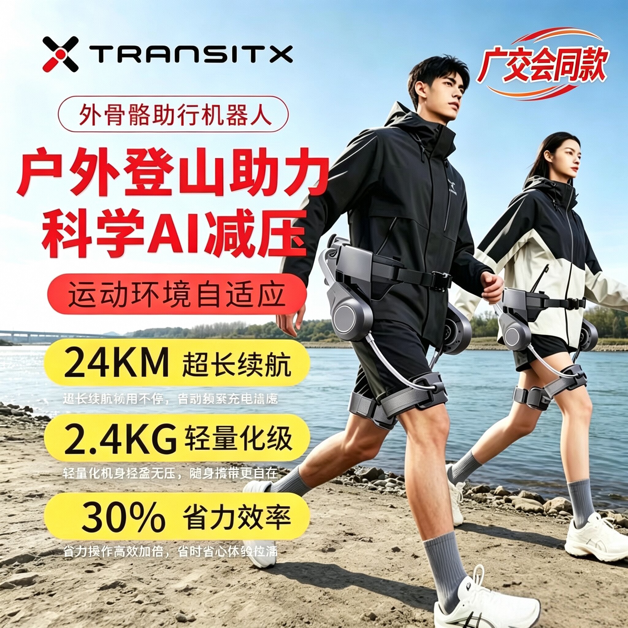 太希外骨骼电动助力行走器辅助器图片