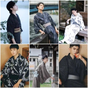 武意馨和服cos男日本传统浴衣武士服和风日系花火大会写真旅拍