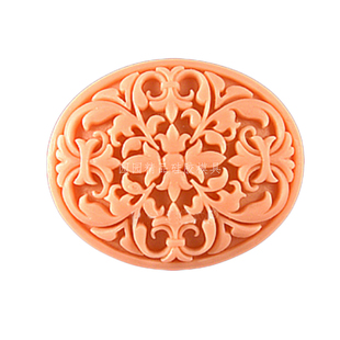 手工皂模具 牛油蛋糕烘焙模具石膏香皂肥皂食品级硅胶浮雕花纹