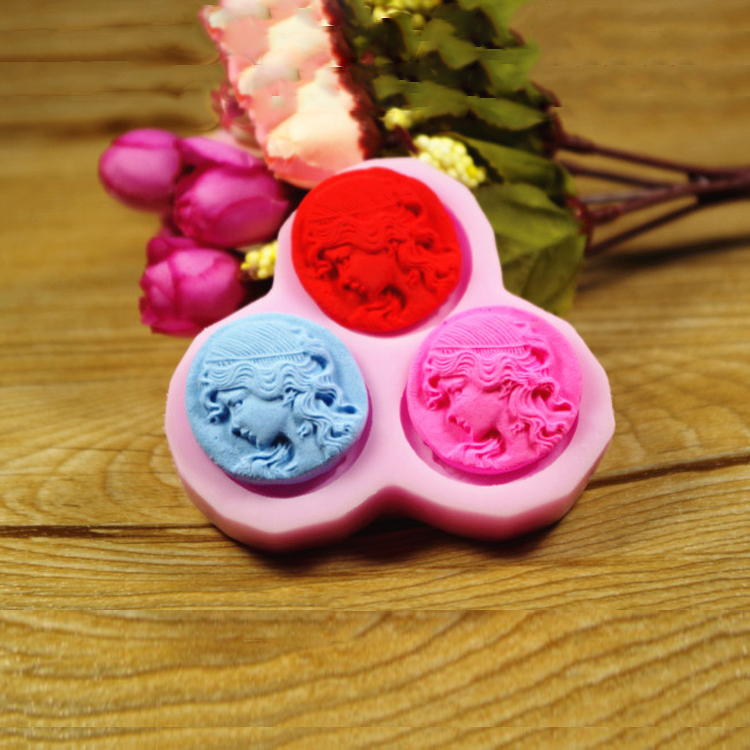 头像插件翻糖饼干巧克力模具生日蛋糕装饰模具烘焙工具硅胶模具