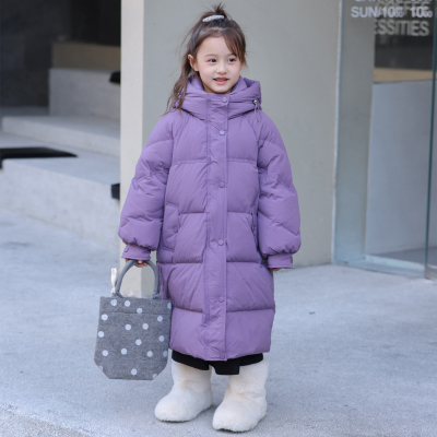2025新款女童加厚白鸭绒羽绒服