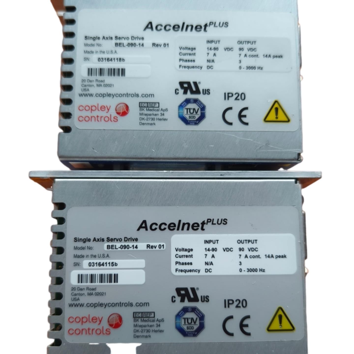 二手拆机Copley伺服驱动器BEL-090-14型号FHA-8C-100-E200-EM1