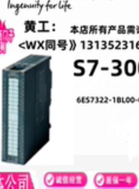 6ES7322-1BL00-0AA0 SIMATIC S7-300 SM322电位隔离32数字输出新
