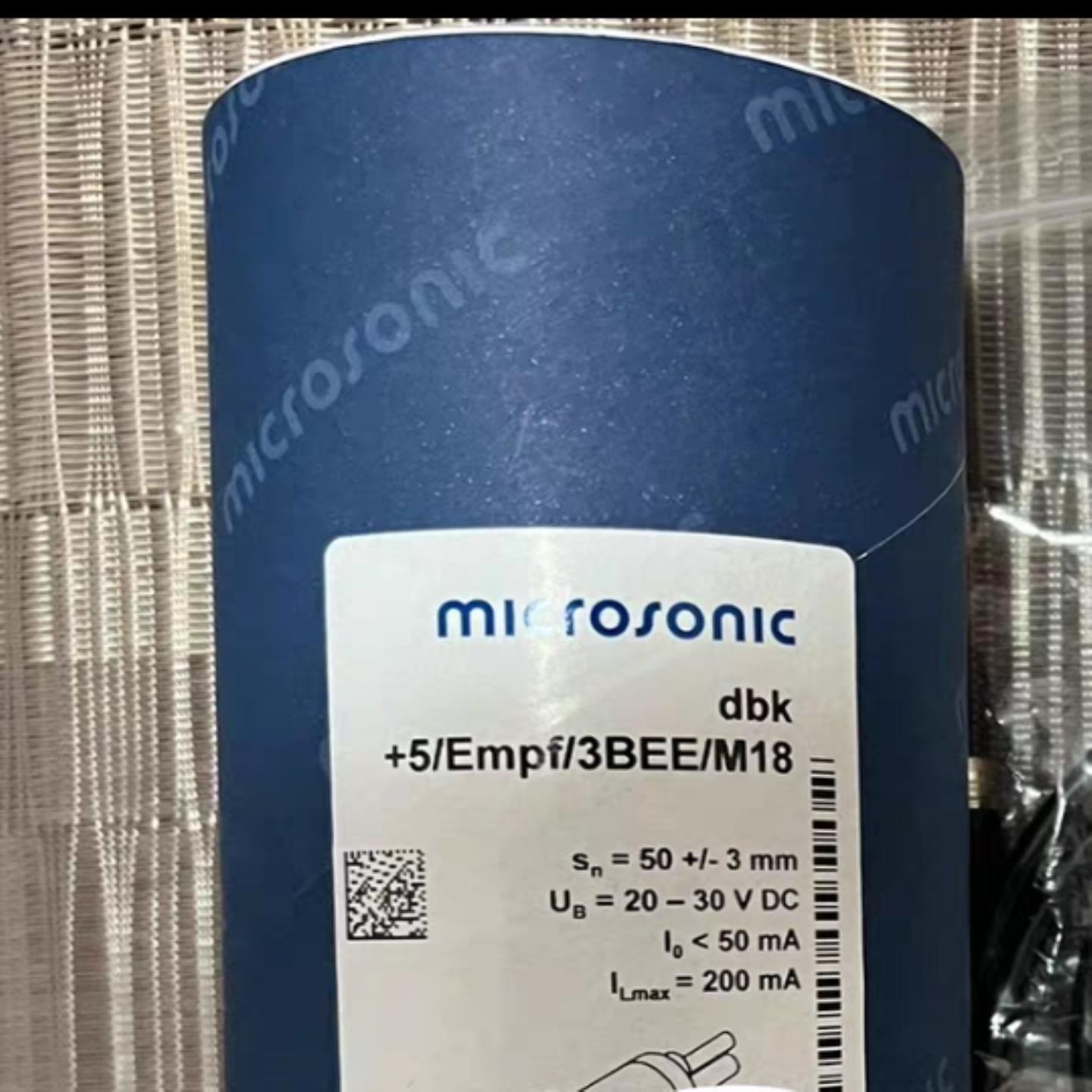 Microsonic威声dbk+5Empf3BEEM18       dbk+5senderm18k1