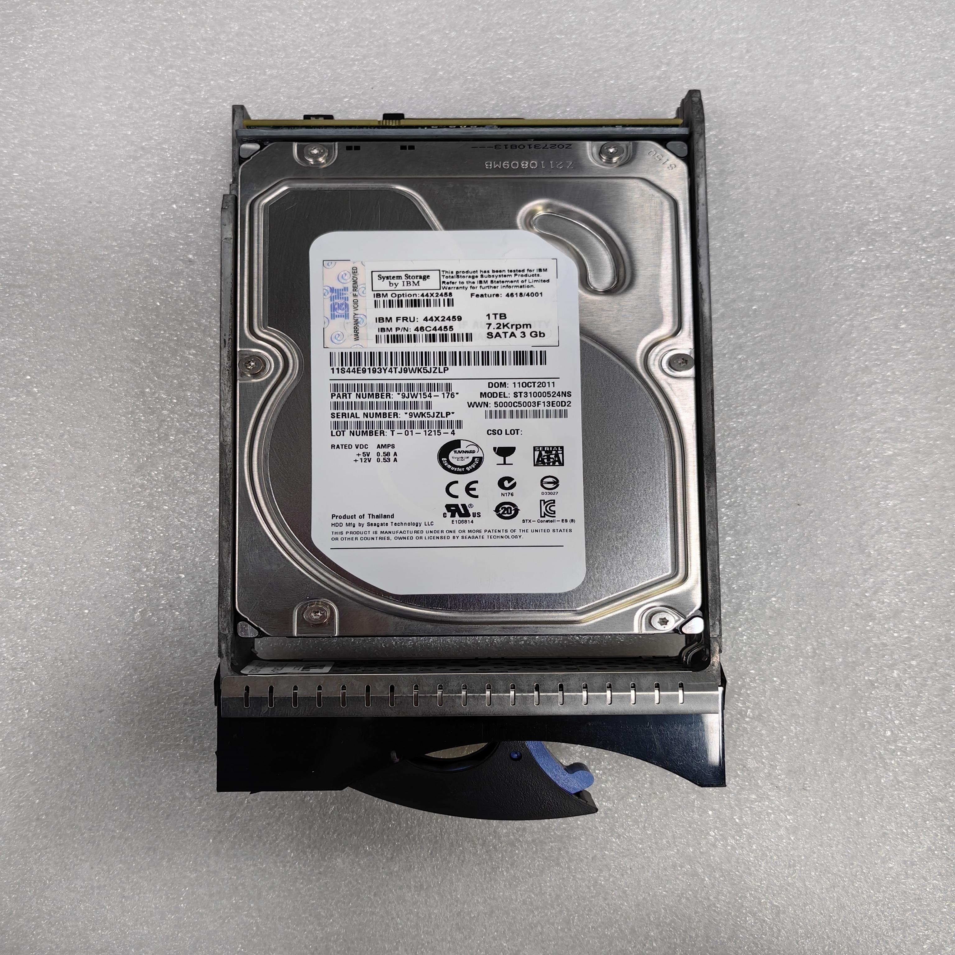 IBM 44X2459 44X2458 46C4455 DS4700 DS5020存储硬盘 1T SATA-FC