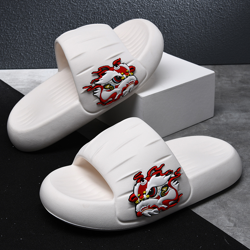 2022新款夏季透气个性鲨雕拖鞋