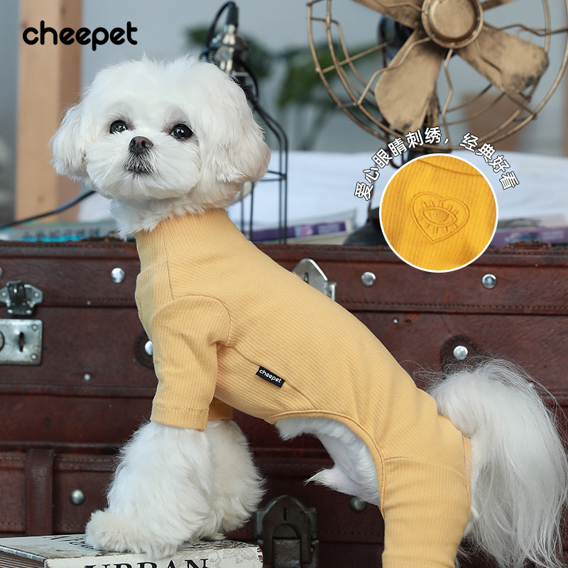 cheepet/趣派宠物秋冬衣服爱心眼睛打底衫