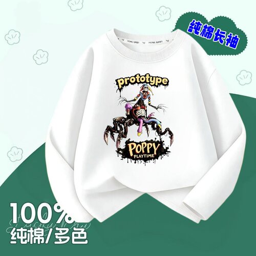 1006原型体波比游戏上衣时间第五章儿童长袖春秋新款男童纯棉T恤