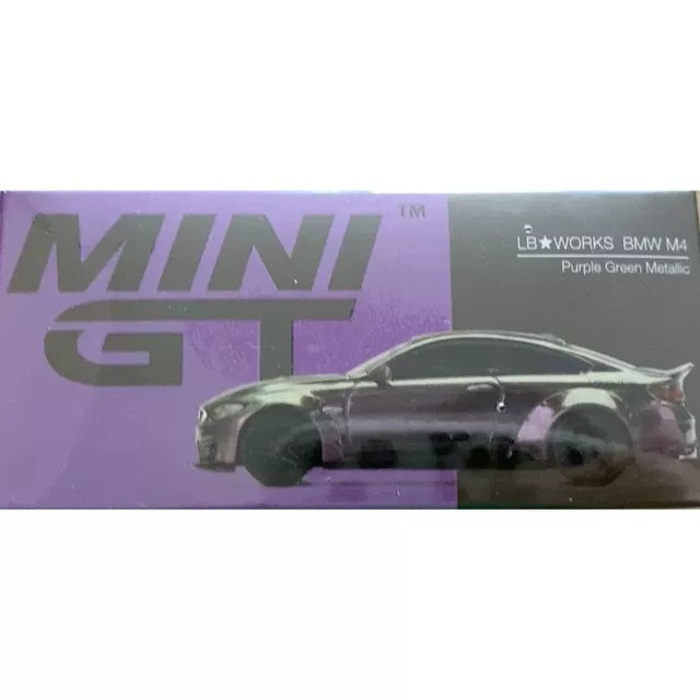 MINGT 합금 자동차 BMW M4 슈퍼카 LBWK 카멜레온 보라색 희귀 BMW M4 228