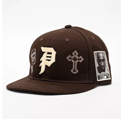 滑板潮牌说唱歌手联名Primitive x Tupac Royalty Snapback Hat帽