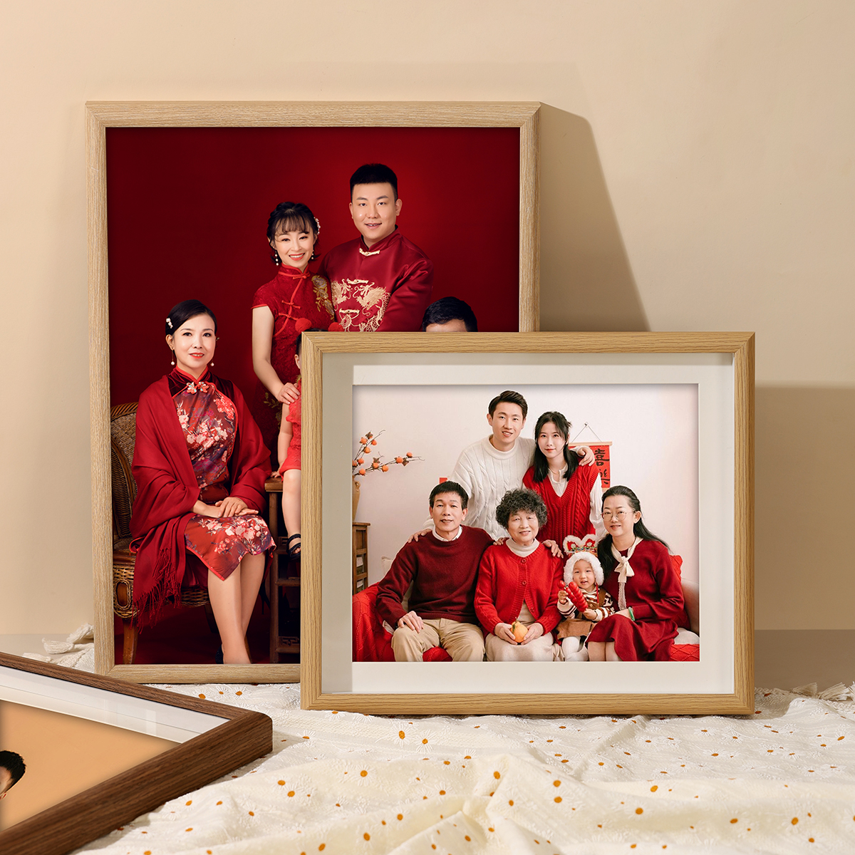 7寸相框摆台高级感中空立体相框空框挂墙全家福照片冲印加相框七