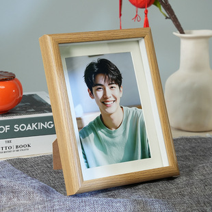 玻璃相框摆台支架加打印照片6寸7寸八寸洗照片做成空框挂墙定制