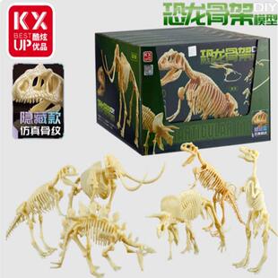 考古恐龙化石骨头模型益智手工拼装霸王龙骨骼仿真恐龙骨架模型