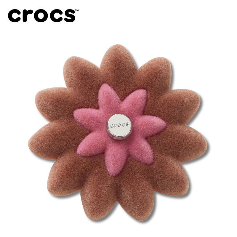 Crocs卡骆驰配饰智必星洞洞鞋鞋花 深棕色丝绒花 绛紫色丝绒花