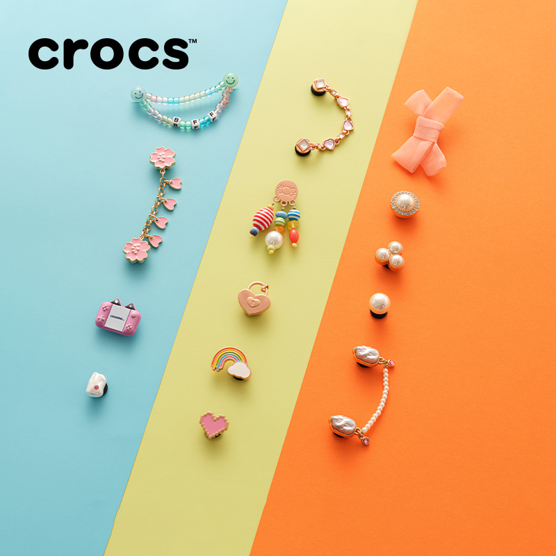 Crocs智必星洞洞鞋鞋花