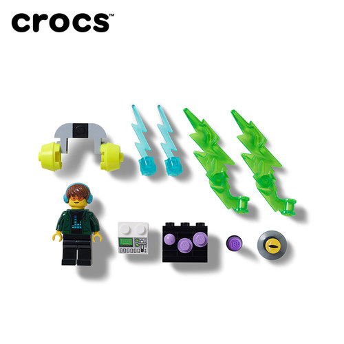 Crocs x乐高®联名系列 乐高游戏智必星鞋花
