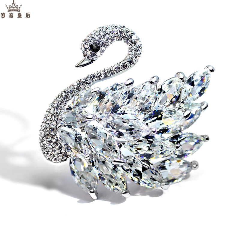 ins潮日系高档天鹅韩国时尚胸针