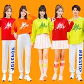 男女冬 长袖 拉拉队团体表演服初高中运动会开幕式 啦啦操健美操套装