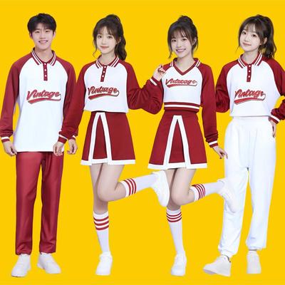 啦啦队服男女成人中学生表演服