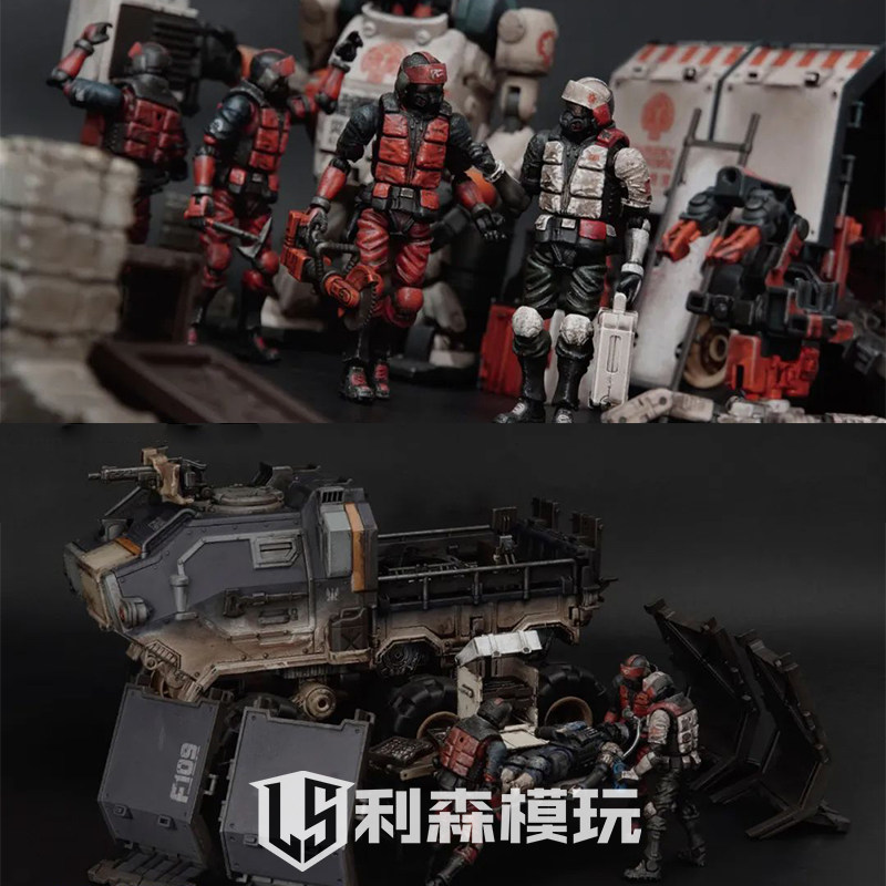 酸雨战争3.75寸A69亚格斯 A70琼斯工程蚤野战甲 救援队套装
