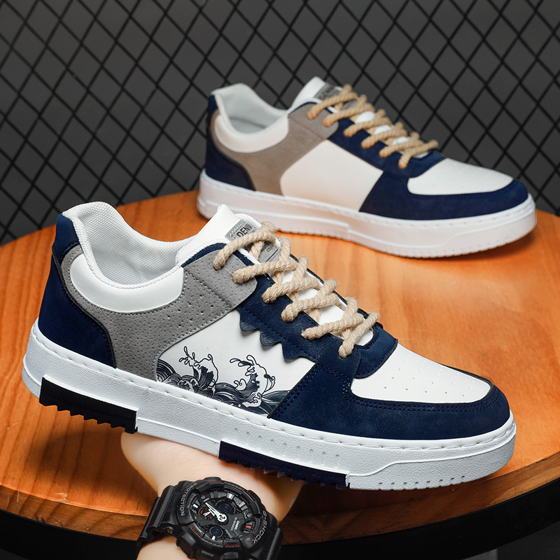 冬季男鞋2025新款板鞋男士潮流休闲鞋韩版百搭运动鞋学生低帮潮鞋