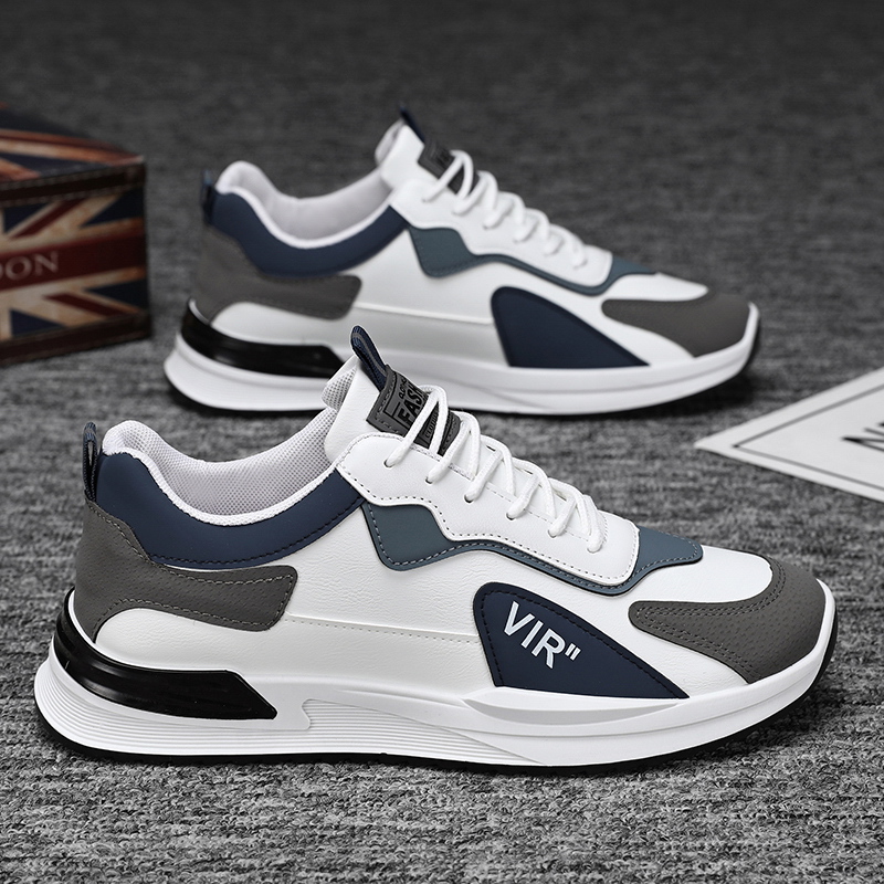 运动鞋男2025新款男鞋青少年透气跑步鞋韩版百搭休闲鞋增高老爹鞋