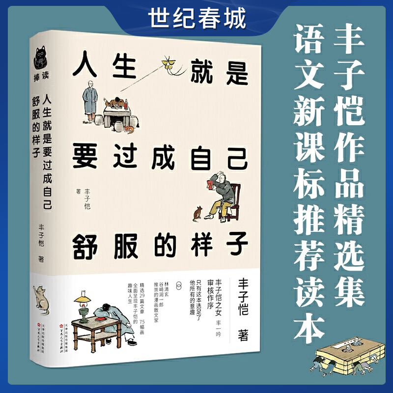 人生就是要过成自己舒服的样子 成功励志人生哲学书籍 硬壳精装 丰子恺女儿 丰一吟作序 散文漫画集 丰子恺作品精选集PD