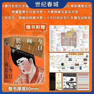 今日向长安 上下册 沉浸式盛唐长安旅行指南深度解析唐代文化生活地理历史 2025全新版 附长安城地图插图完全攻略 SS
