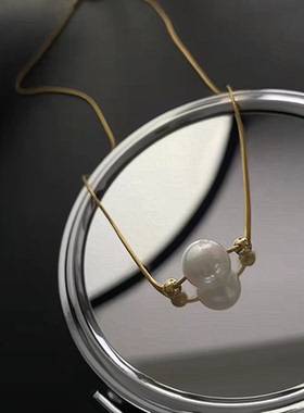 高级简约法式轻奢复古小众锁骨链