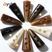 牛角扣大衣风衣外套树脂纽扣皮草高档装 饰扣童装 毛衣羊角穿绳扣子