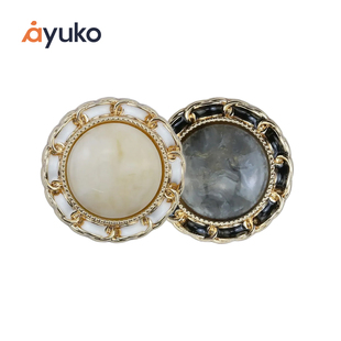 Ayuko丨小香法式金属纽扣名媛粗花呢大衣装饰扣中式马甲手缝扣子