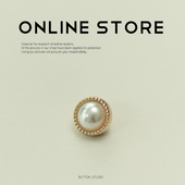 袖 Manual 领扣 上衣衬衫 扣服装 小巧珍珠扣精致衬衣纽扣夏季 女装