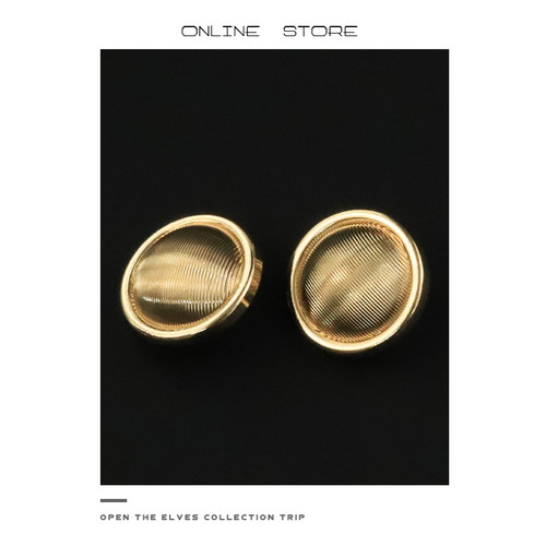 圆形凸面金属纽扣百搭扣子